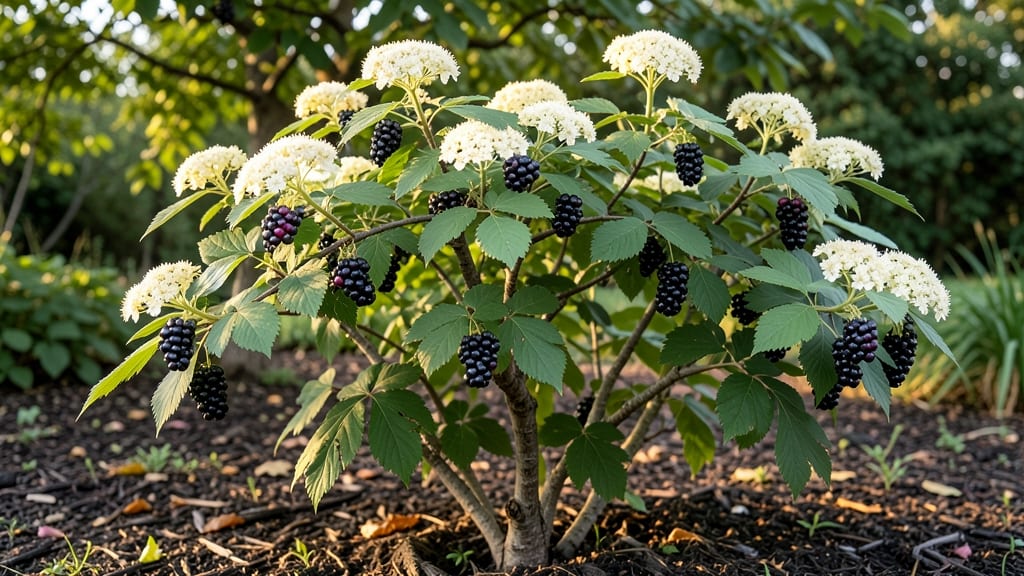 Tree Identification Tree with Black Berries: Black-Berried Trees With Sharp Leaf Teeth