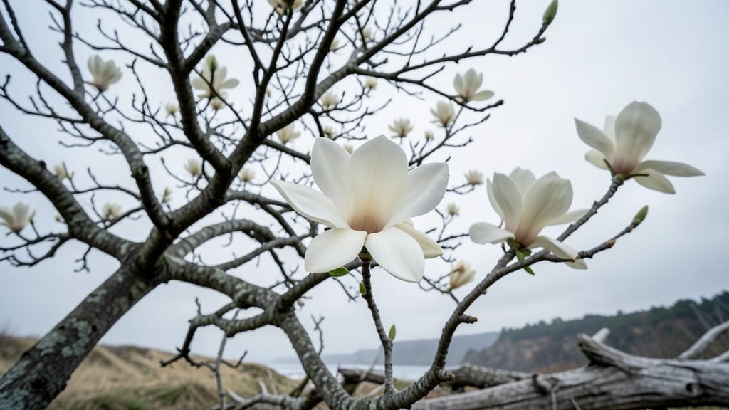 Cape May Magnolia Tree In Bloom