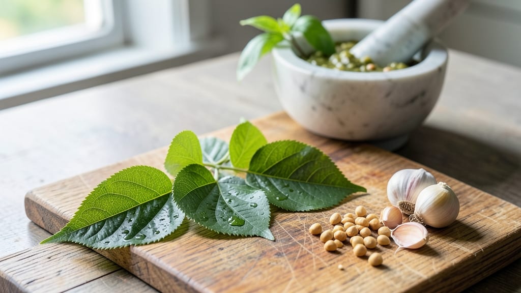 Black Cherry Leaf Pesto Sauce