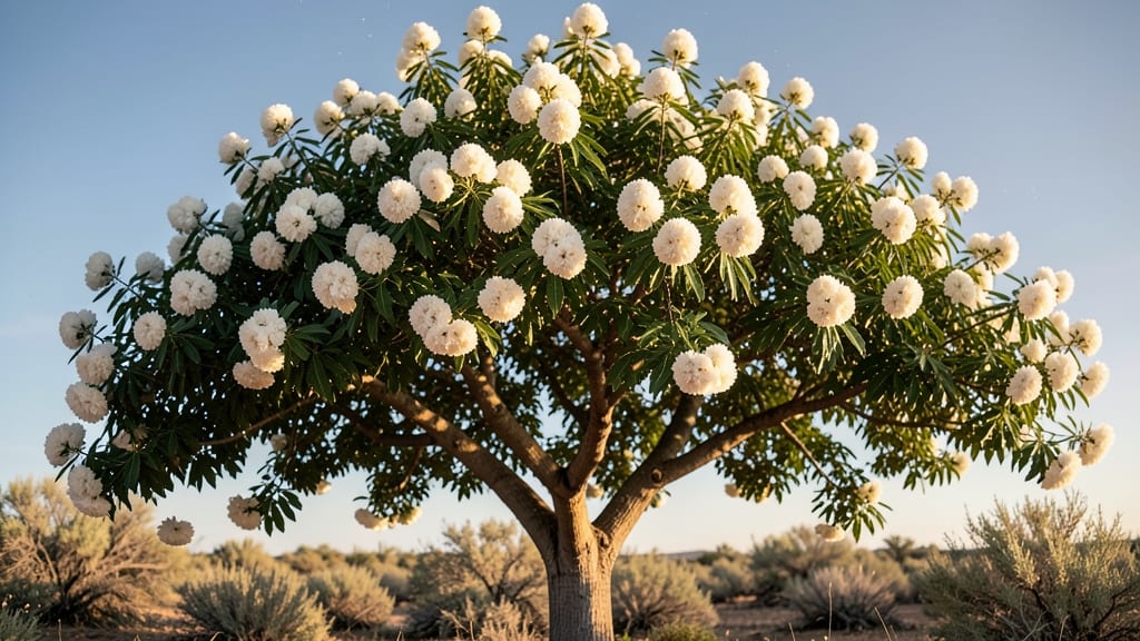 Crape Myrtle White Pom Pom Variety