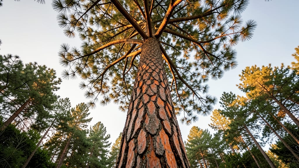 Red Pine Needles and Cones