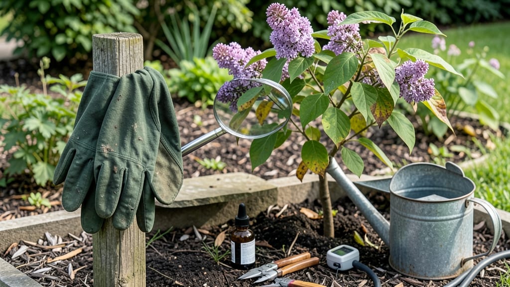 Lilac Tree Leaves Turning Brown: Fungal Blight Fix With Organic Sprays