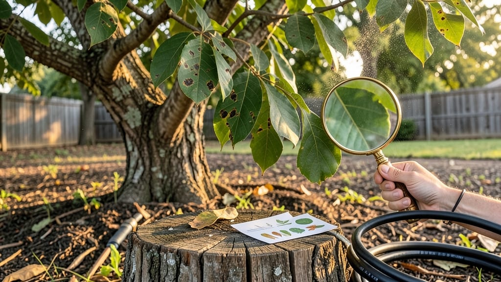 Black Spots on Pecan Tree Leaves: Fungal Causes and Organic Treatment Steps