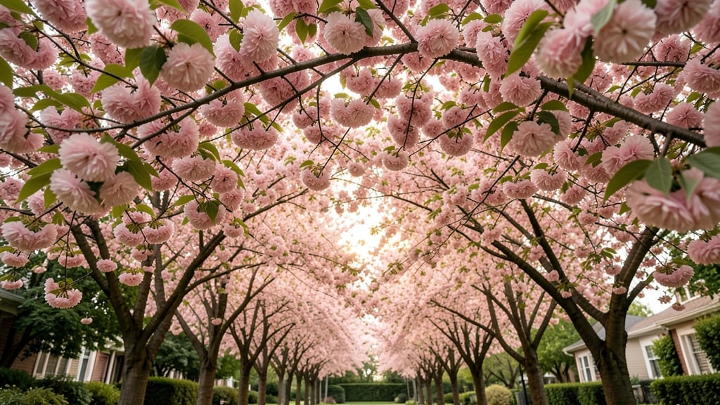 Pink Flowering Cherry Tree