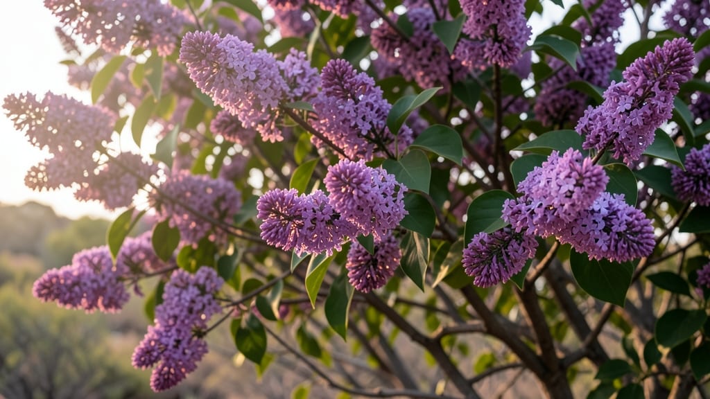 Lilac (Syringa Vulgaris) for Fragrant Purple Clusters
