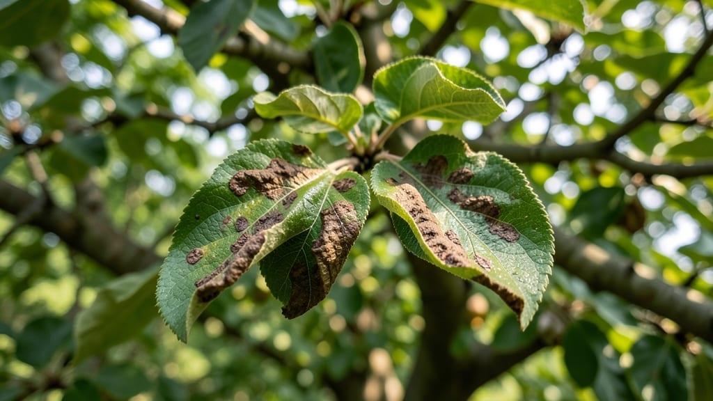 Apple Scab on Fruit Trees