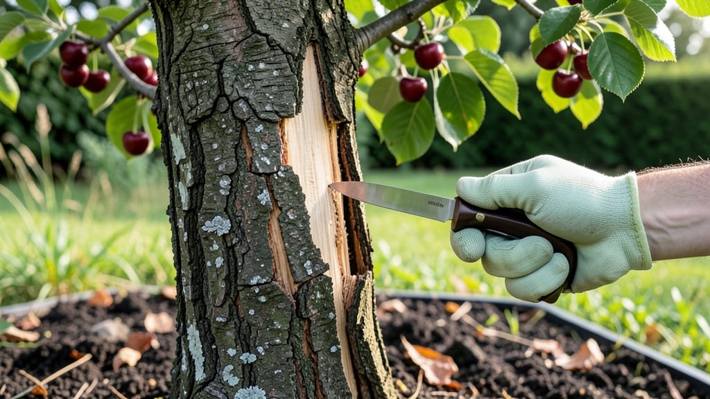 Cherry Tree Split Bark: Healing Cracks With Organic Pruning Techniques