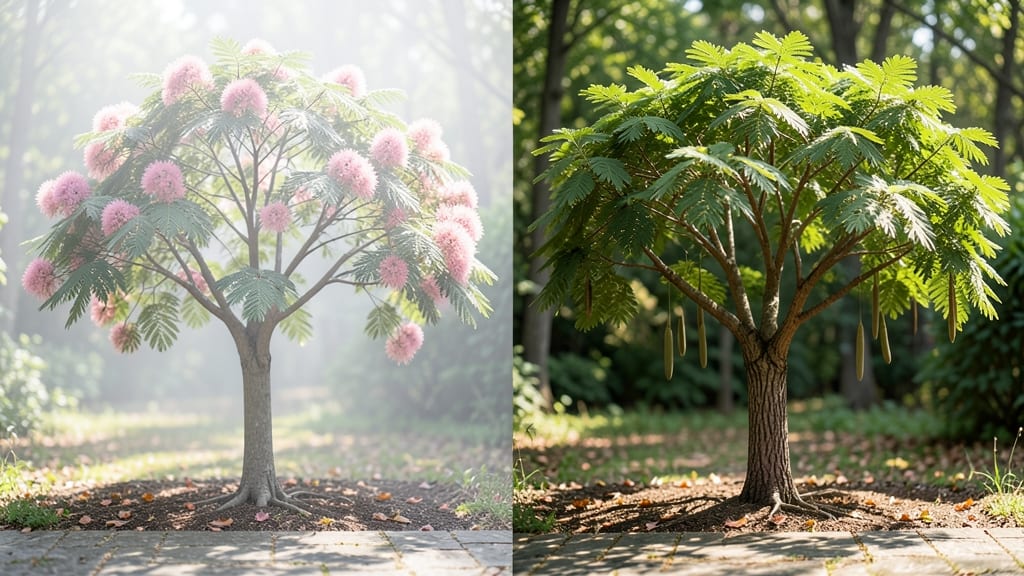 Mimosa Tree vs Tree of Heaven: Fast-Growing Privacy Screens Compared