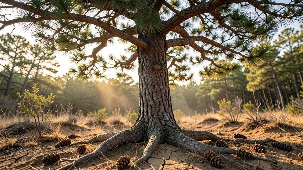 Shortleaf Pine Needles and Cones