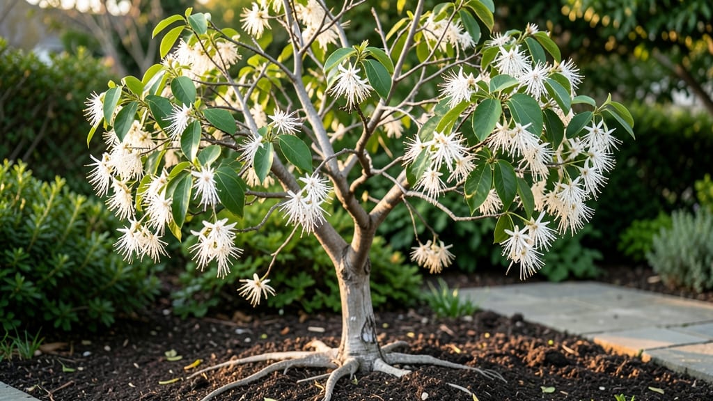 Chinese Fringe Tree Pruning in Winter: Sharp Cuts for Springtime Blooms