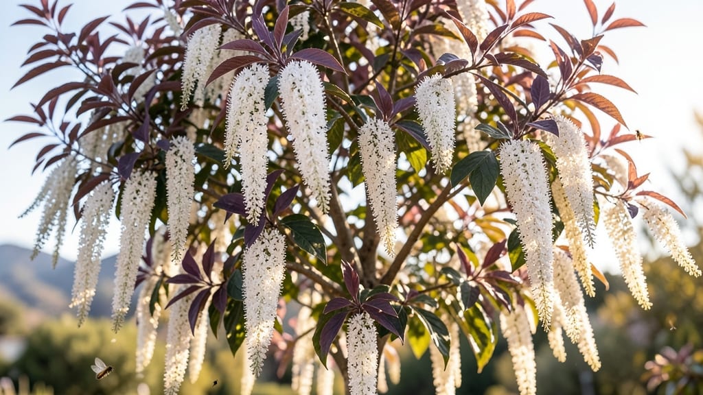 Chaste Tree With Delicate White Flowers