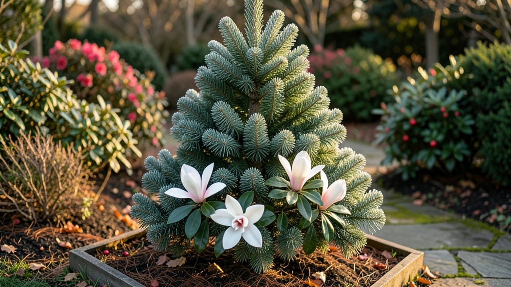 Christmas Tree With Magnolias: Year-Round Elegance With Evergreen Blooms