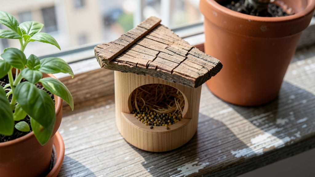 Miniature Stump Finch Feeder House