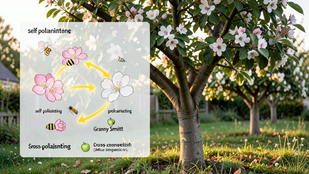 Granny Smith Apple Tree Pollination Chart: Cross-Compatibility and Seasonal Timing Breakdown