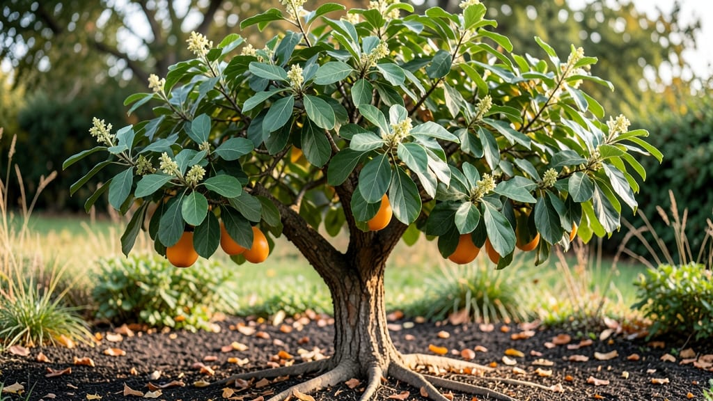 Common Persimmon Tree Leaves: Year-Round Pruning for Lush Canopy Growth