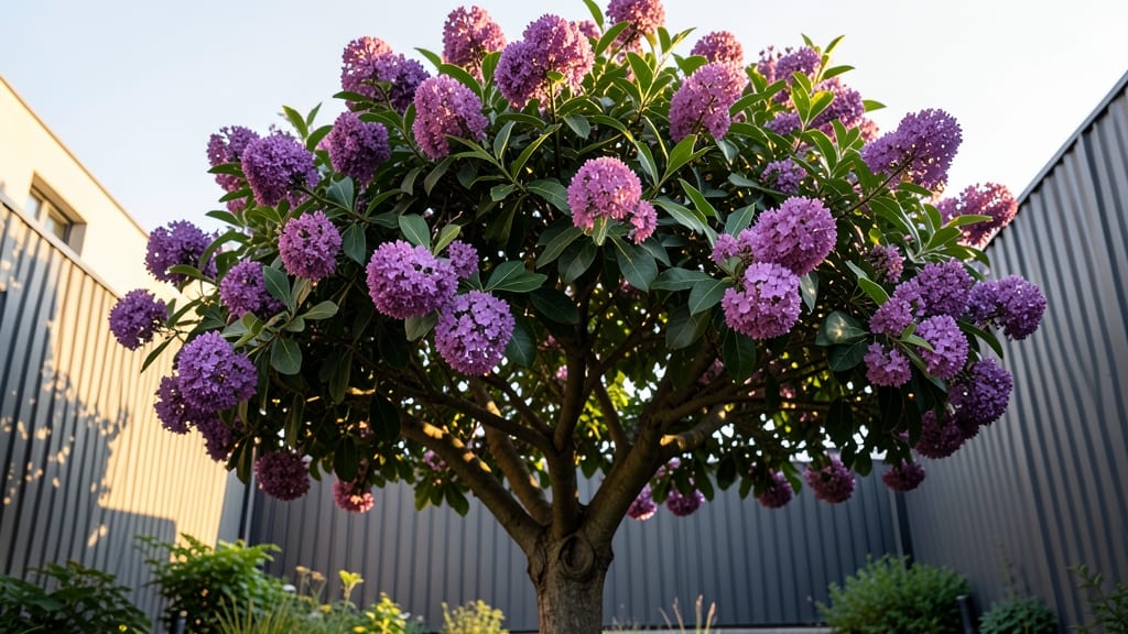 Lagerstroemia Faurei (Crape Myrtle Hybrid) for Compact Purple Beauty
