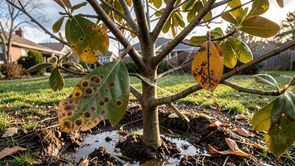 Magnolia Tree Leaves Turning Brown and Falling Off: Fungal Blight Diagnosis and Organic Cure