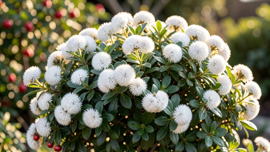 Snowdrift Cotoneaster with White Pom Pom Clusters