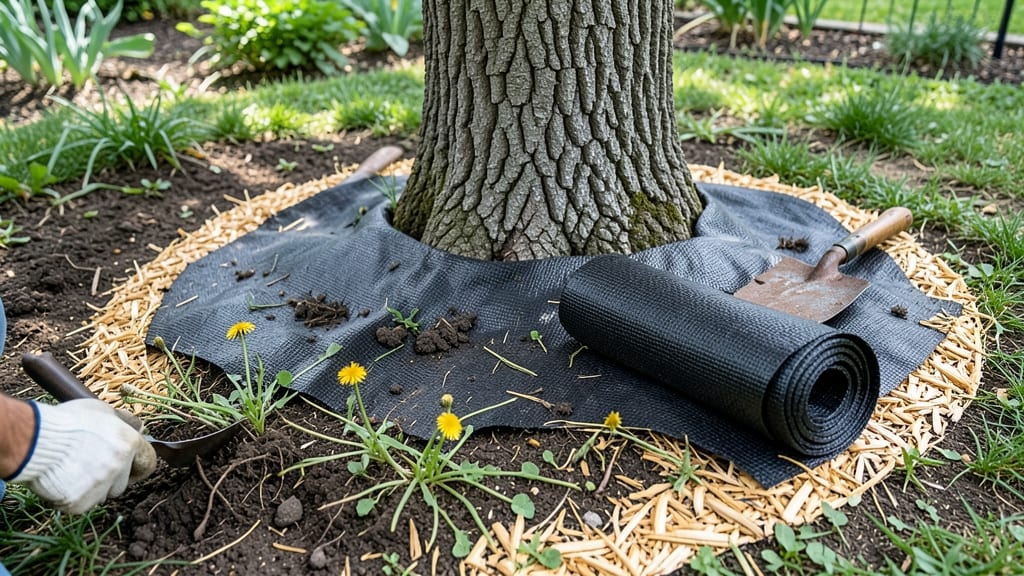 Tree Mats Weed Control: Year-Round Barrier Against Invasive Growth