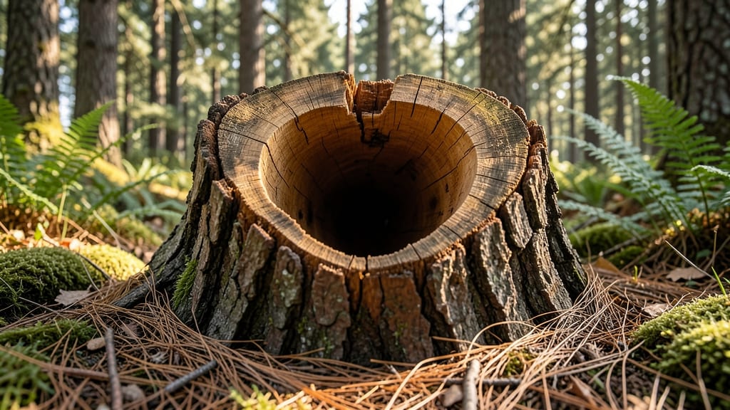 Hollowed Stump Woodpecker Nesting Box