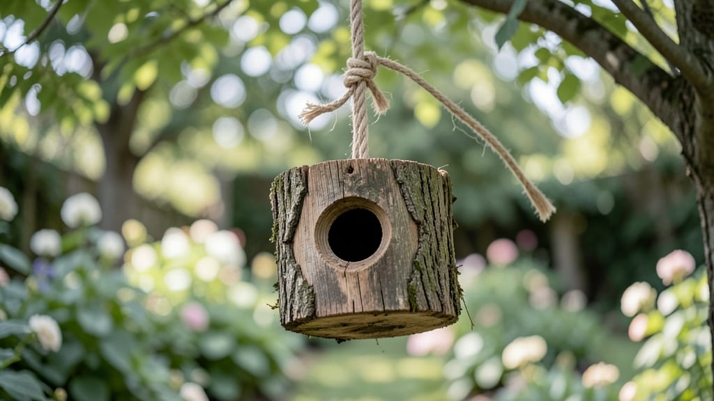 Hanging Stump Wren House
