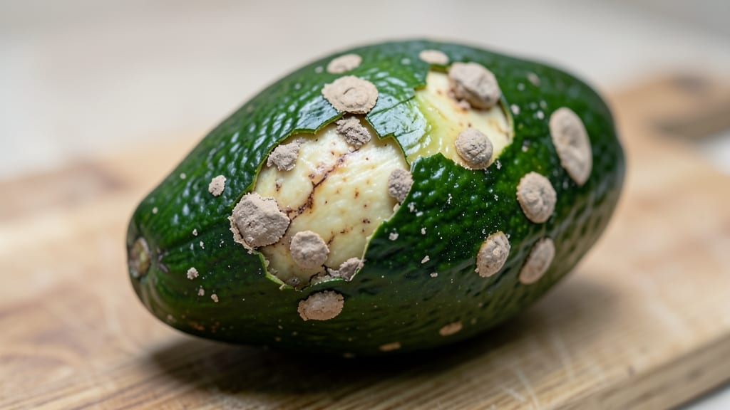 Scab Lesions on Avocado Fruit Skin