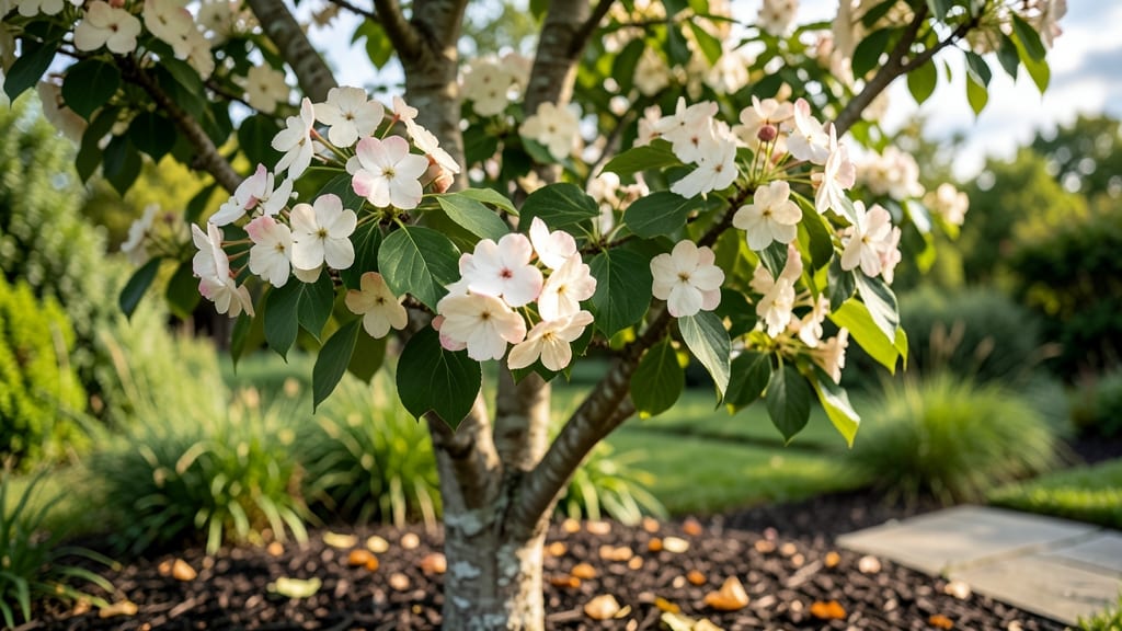 Tree with Pink Flower Clusters: Year-Round Bloom Revival Through Smart Trimming