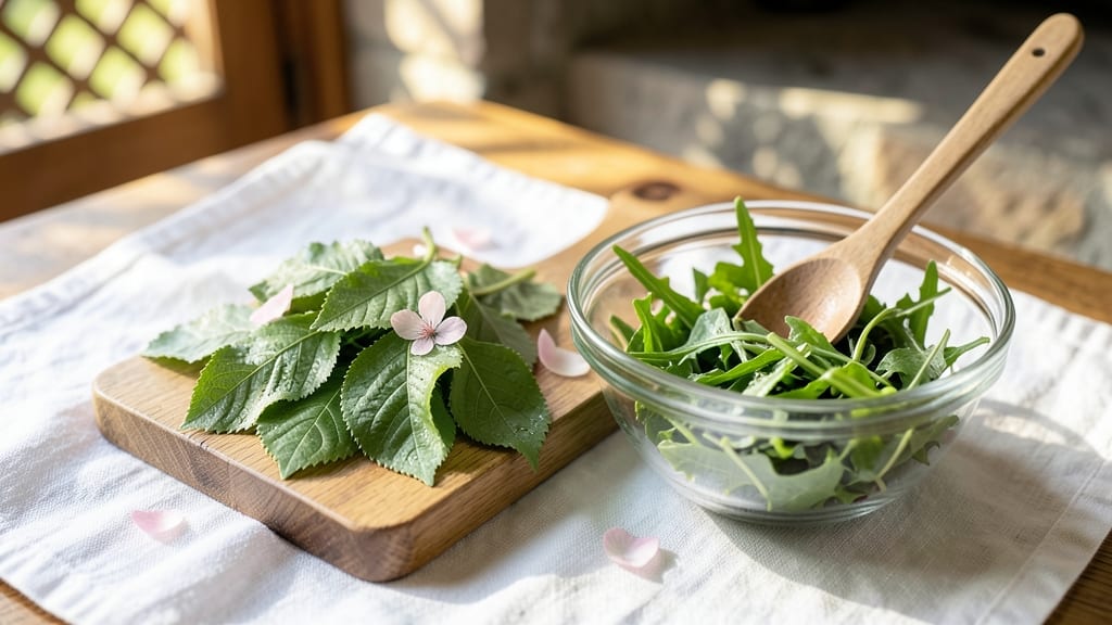 Sweet Cherry Leaf Salad Greens