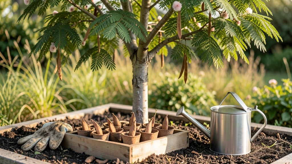 Persian Silk Tree Seeds: Cold-Stratified Sprouting in 3 Weeks