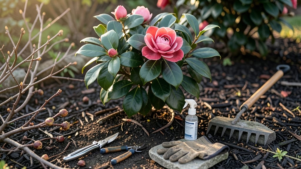 Camellia Tree Pruning: Exact Timing and Cuts for Year-Round Bloom Health