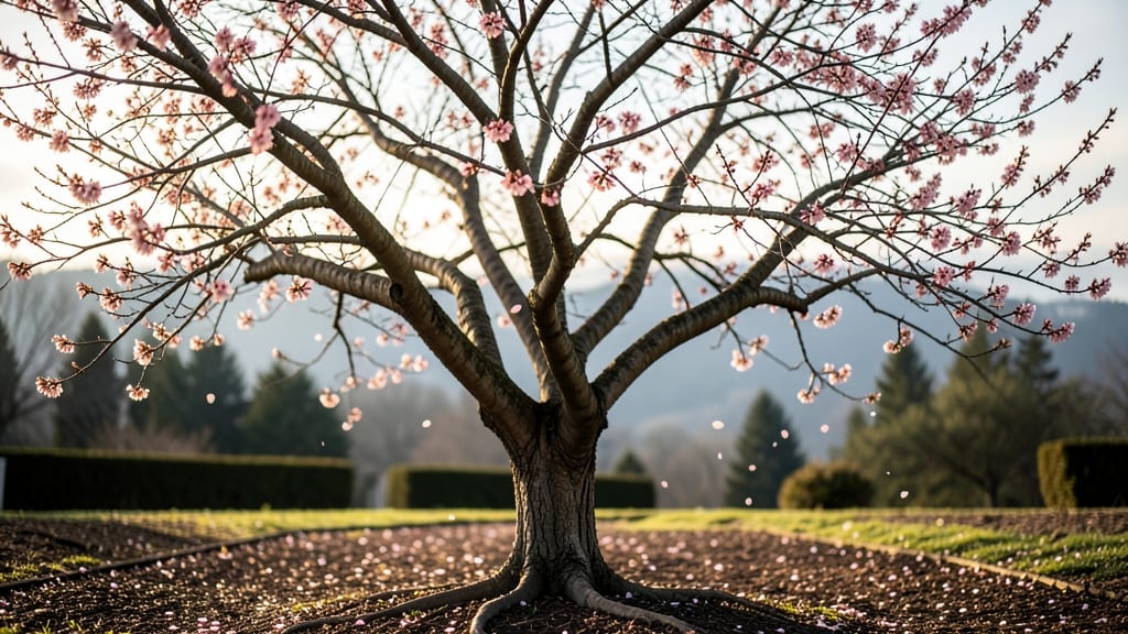 Tree in Early Spring Pruning: Light Trimming for Stronger New Growth
