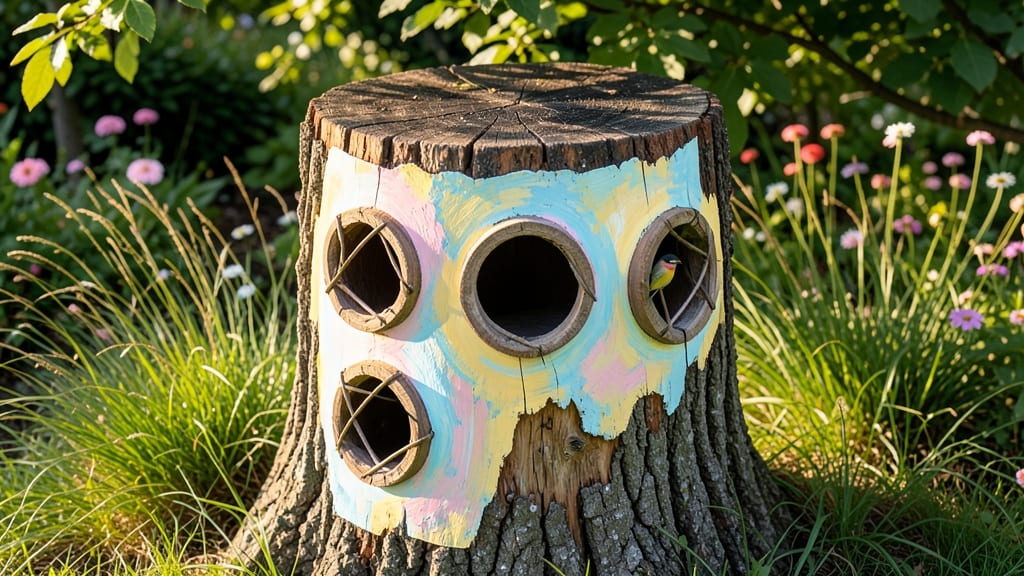 Painted Stump Songbird Condo