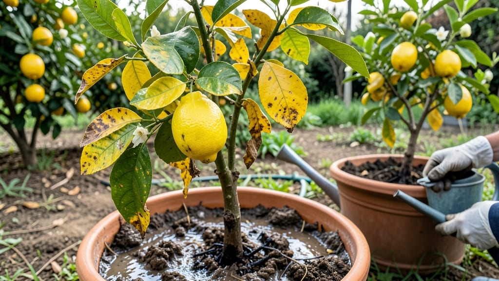 What Does Overwatered Lemon Tree Look Like?: Drooping Leaves and Mushy Roots Revealed