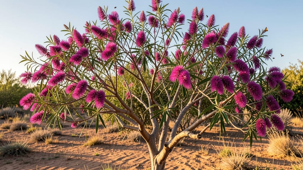 Callistemon Citrinus (Bottlebrush) for Drought-Resistant Purple Spikes