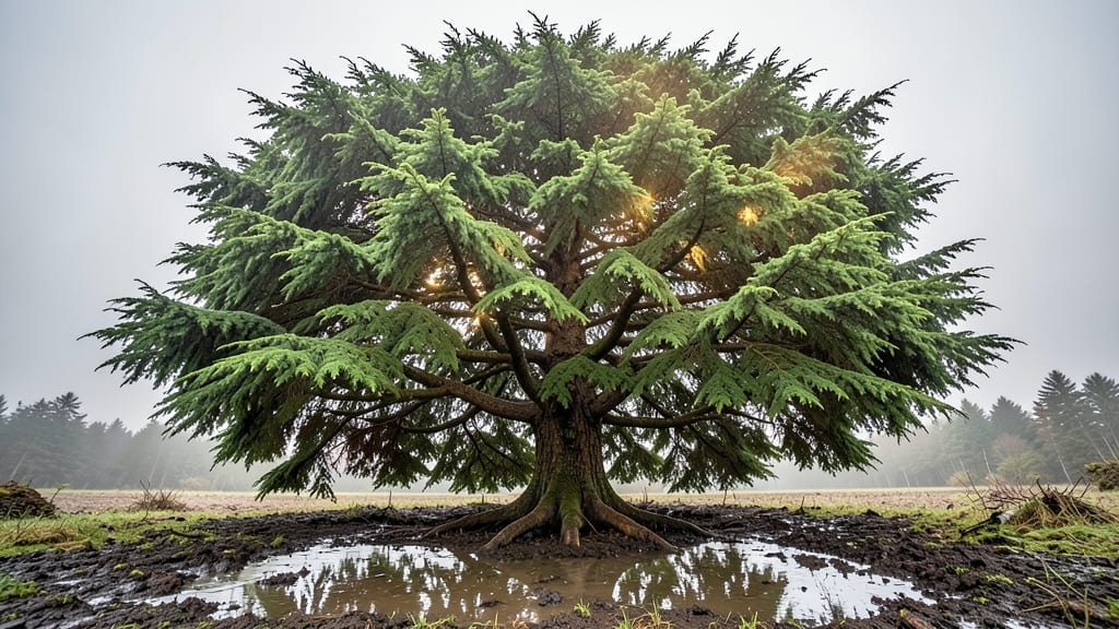 Thuja Green Giant Privacy Screen