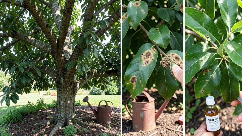 Brown Spots on Peach Tree Leaves: Fungal Blight Identification and Cure