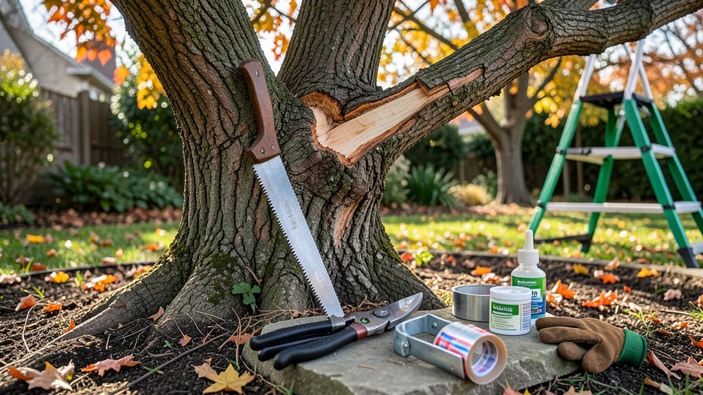How to Fix a Split Tree Branch: Structural Fix for Broken Limbs in Minutes